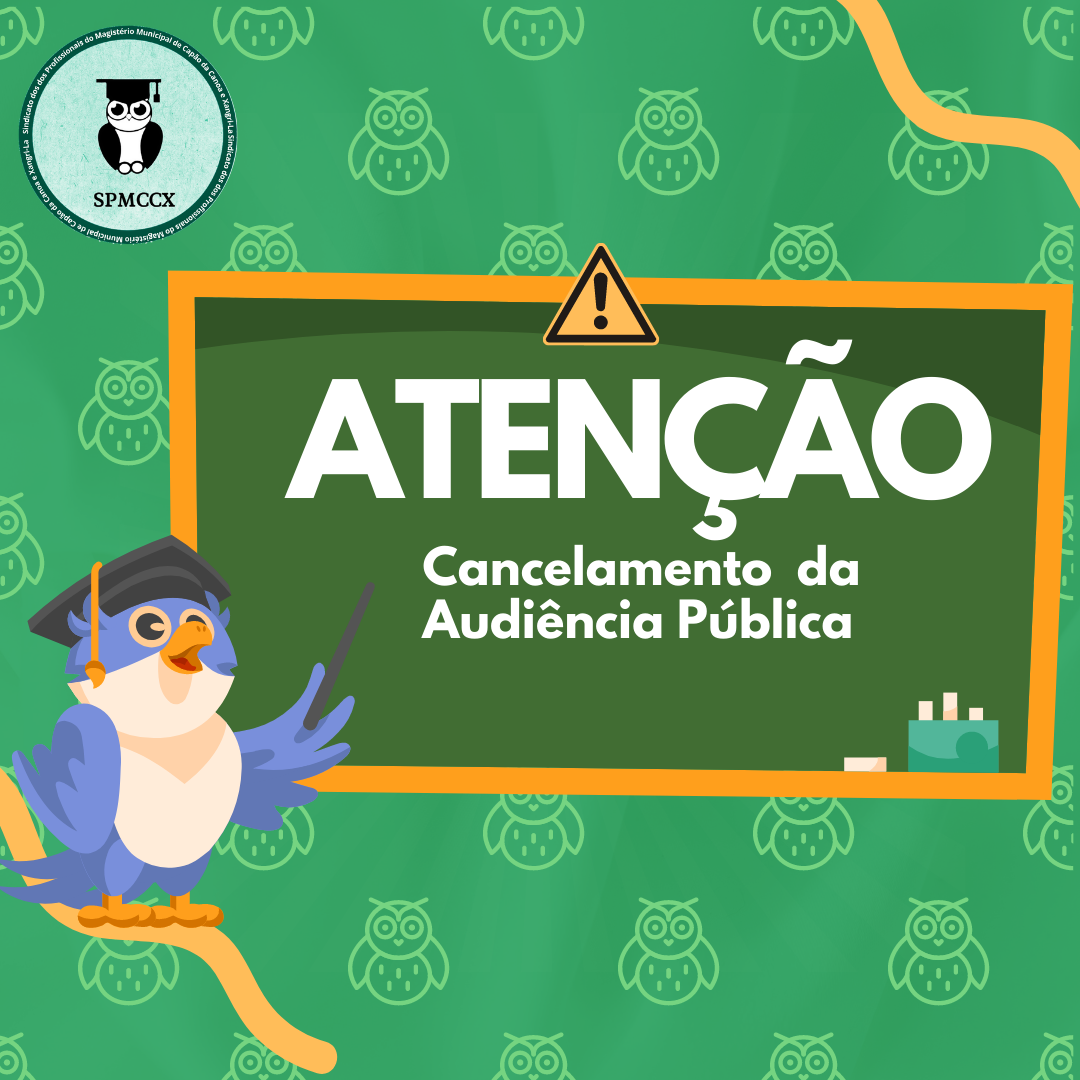 Cancelamento da Audiência Publica