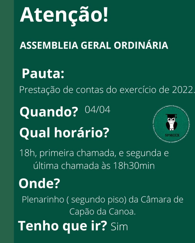 ASSEMBLEIA GERAL ORDINÁRIA