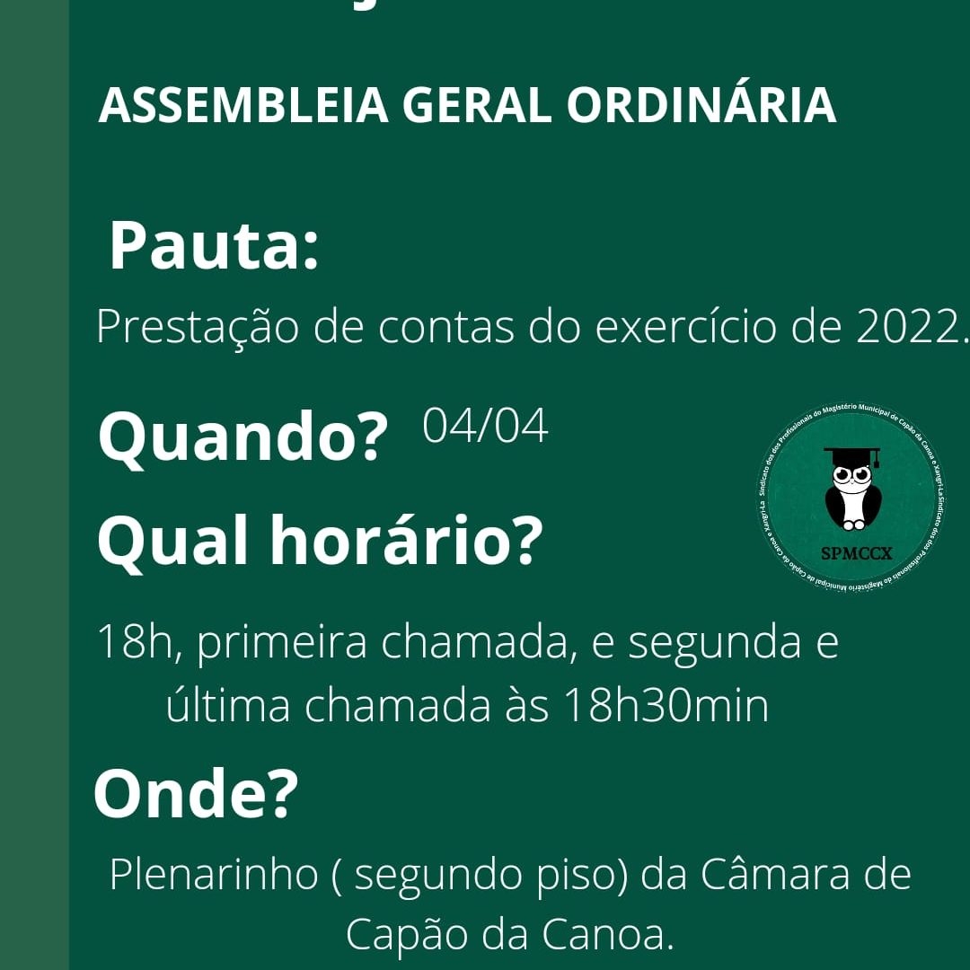 ASSEMBLEIA GERAL ORDINÁRIA